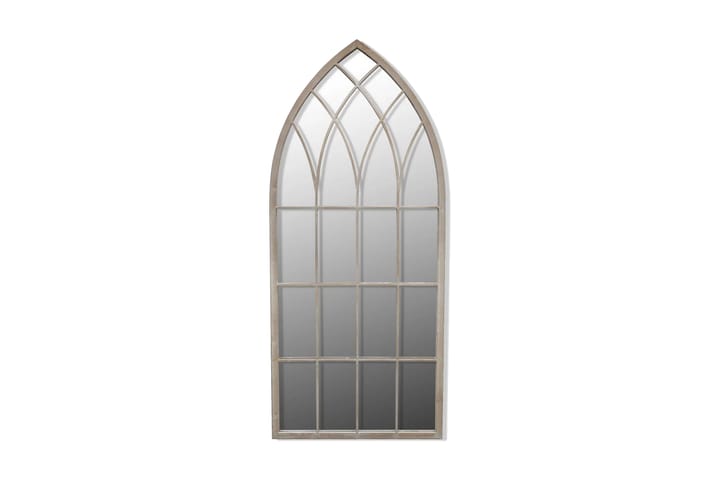 Spegel med gotisk design inom-/utomhus 50x115 cm - Vit|Beige - Inredning - Väggdekor - Speglar