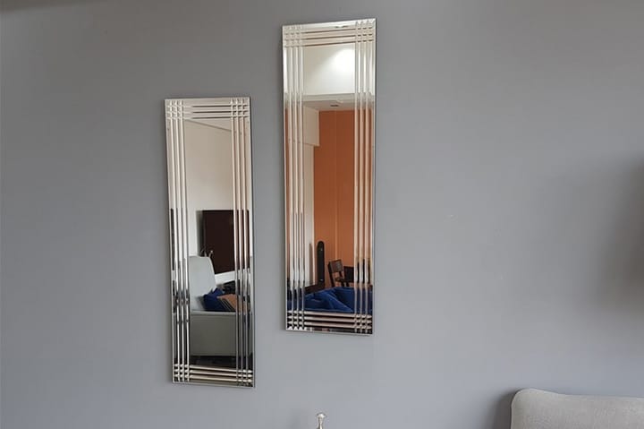 Spegelset Två Delar Medeiros 25 cm - Silver - Inredning - Väggdekor - Speglar