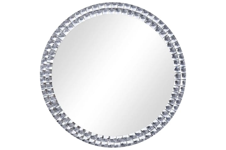 Väggspegel 40 cm härdat glas - Silver - Inredning - Väggdekor - Speglar