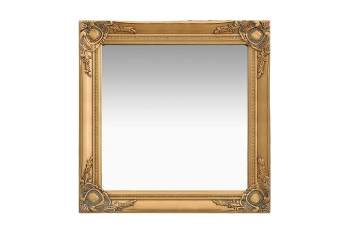 Väggspegel barockstil 60x60 cm guld - Guld - Inredning - Väggdekor - Speglar