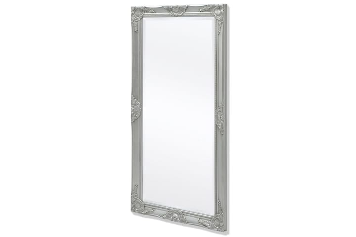 Väggspegel i barockstil 120x60 cm silver - Silver - Inredning - Väggdekor - Speglar