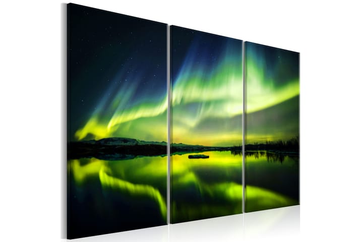 Tavla Beautiful Glow 90X60 Grön - Landskap - Inredning - Väggdekor - Canvastavlor
