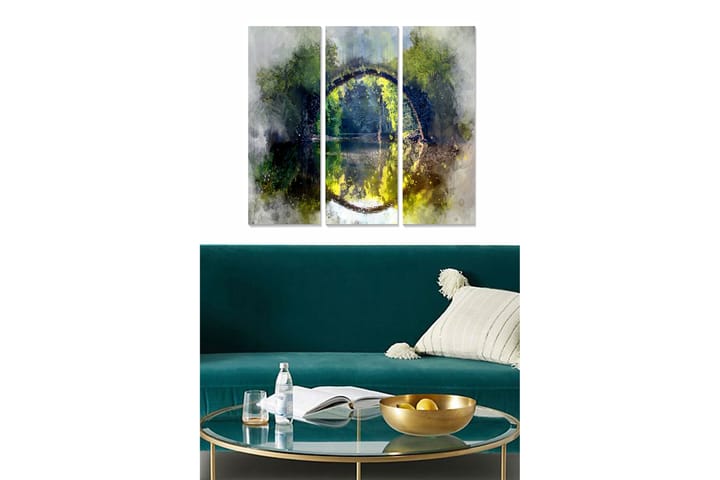 Tavla Abstract 3-Pack Flerfärgad 20X50 - 20x50 cm - Inredning - Väggdekor - Posters