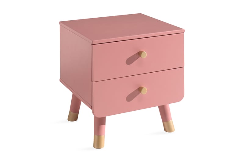 Sängbord Plingshult 43 cm - Rosa - Möbler - Barnmöbler - Barnbord - Sängbord barn & nattduksbord barn