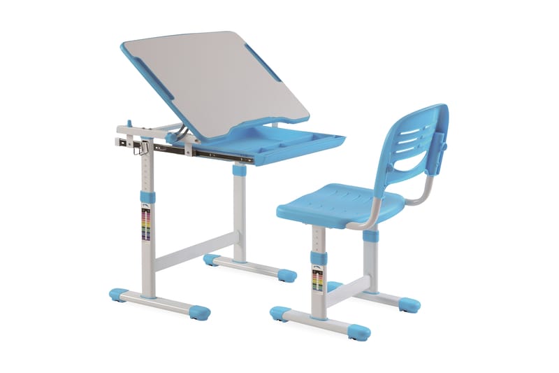 Ritbord Friscadu - Blå|Vit - Möbler - Barnmöbler - Barnbord - Skrivbord barn