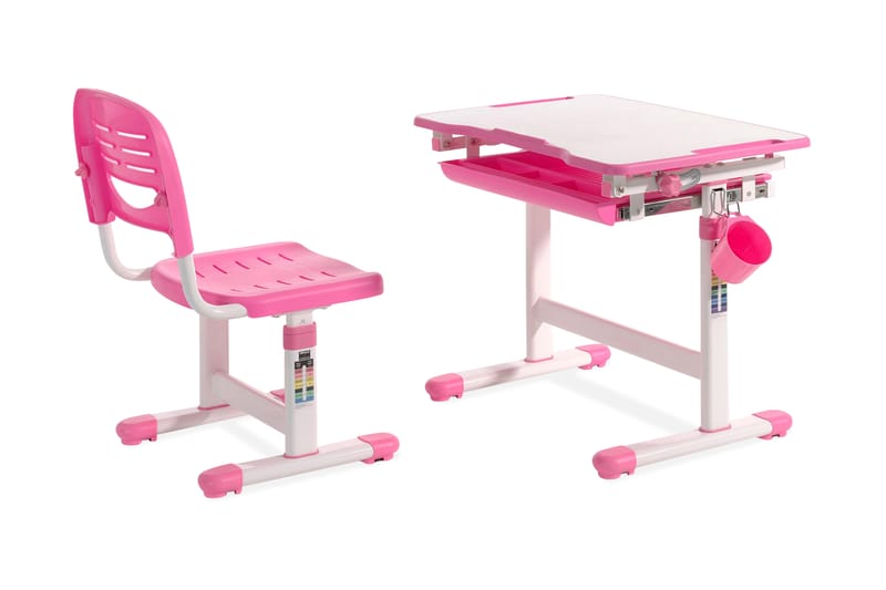Ritbord Friscadu - Rosa - Möbler - Barnmöbler - Barnbord - Skrivbord barn