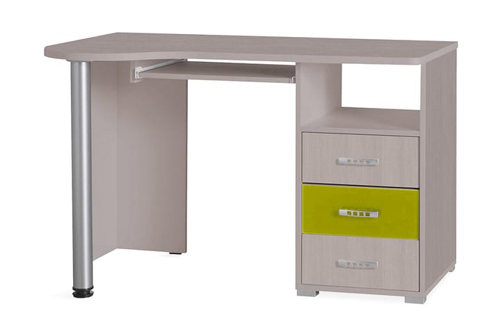 Skrivbord barn Nemo 120x70x75 cm - Vit/Grön/Grå - Förvaring - Garderober & garderobssystem