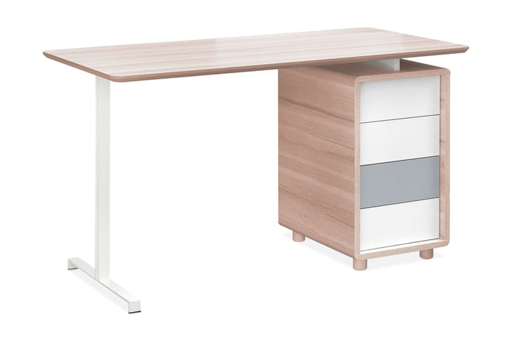 Skrivbord Evolve Natur/Vit/Grå - VOX - Möbler - Barnmöbler - Barnbord