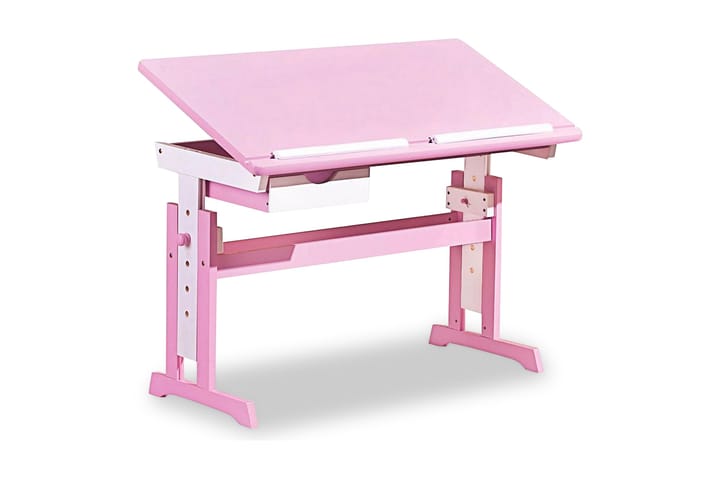 Skrivbord Lilium Barn Rosa/Vit - Rosa - Möbler - Barnmöbler - Barnbord