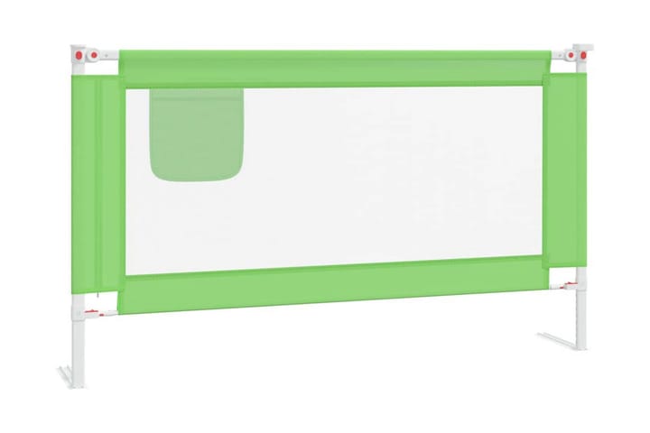 Sängskena för barn grön 140x25 cm tyg - Grön - Möbler - Barnmöbler - Barnsäng & juniorsäng - Tillbehör barnsäng