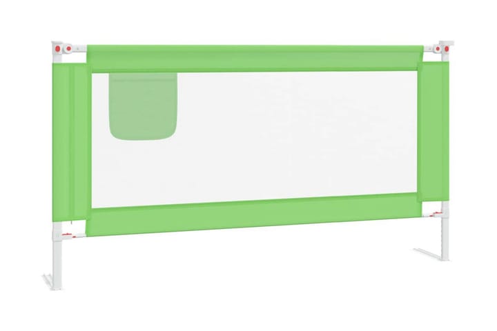 Sängskena för barn grön 160x25 cm tyg - Grön - Möbler - Barnmöbler - Barnsäng & juniorsäng - Tillbehör barnsäng