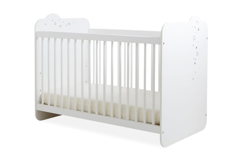 BABY BED POUSSIERE DETOILES - Vit - Möbler - Barnmöbler - Barnsäng & juniorsäng