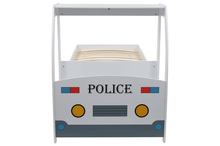 Barnsäng polisbil med madrass 90x200 cm 7 zoner H2 H3 - Flerfärgad - Möbler - Barnmöbler - Barnsäng & juniorsäng
