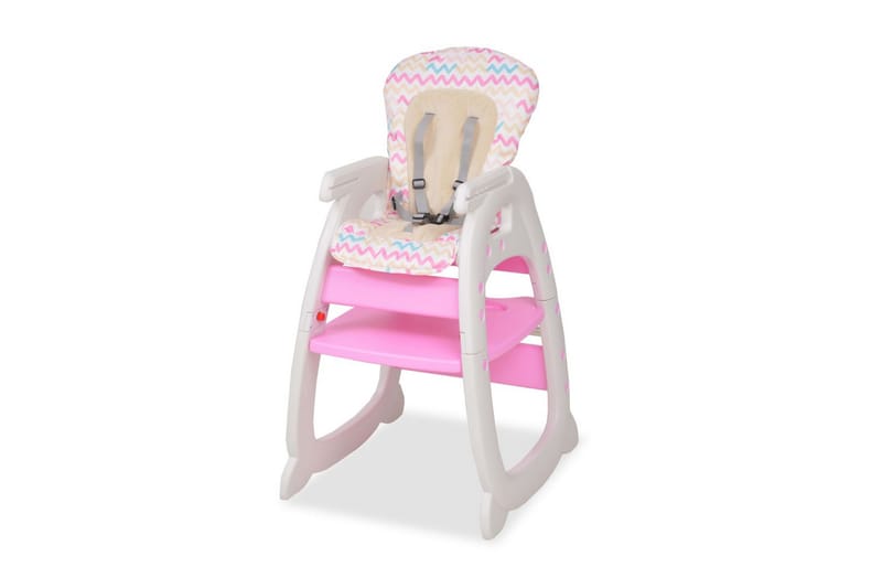 3-i-1 Konvertibel barnstol med bord rosa - Rosa - Möbler - Barnmöbler - Förvaring barnrum - Leksaksförvaring
