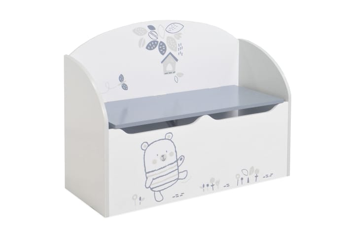 Förvaringsbox Cherie - Vit - Möbler - Barnmöbler - Förvaring barnrum - Leksaksförvaring - Leksakslåda