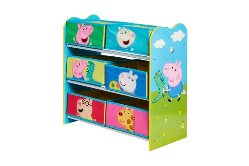 Gurli hylla med 6 hyllplan Peppa Pig - Flerfärgad - Möbler - Barnmöbler - Förvaring barnrum - Leksaksförvaring