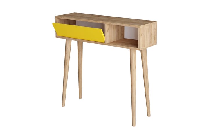 Sidobord 100 cm - Guld/Natur/Gul - Möbler - Bord & matgrupp - Avlastningsbord & sidobord - Brickbord & småbord