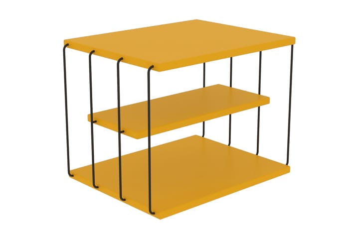 Sidobord 50 cm - Gul/Svart - Möbler - Bord & matgrupp - Avlastningsbord & sidobord - Brickbord & småbord