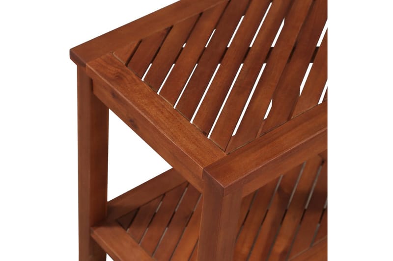 Sidobord massivt akaciaträ 45x33x45 cm - Brun - Möbler - Bord & matgrupp - Avlastningsbord & sidobord - Brickbord & småbord