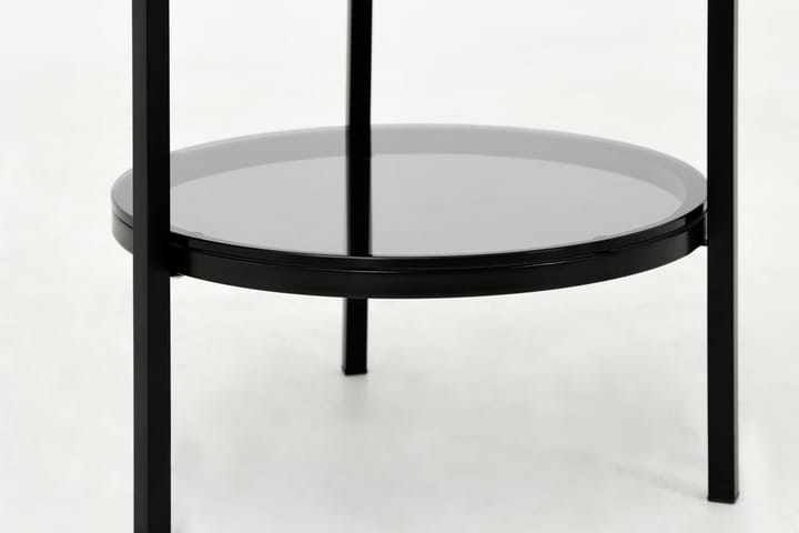 Sidobord Riseine 50 cm Runt - Vit|Svart - Möbler - Bord & matgrupp - Avlastningsbord & sidobord - Brickbord & småbord