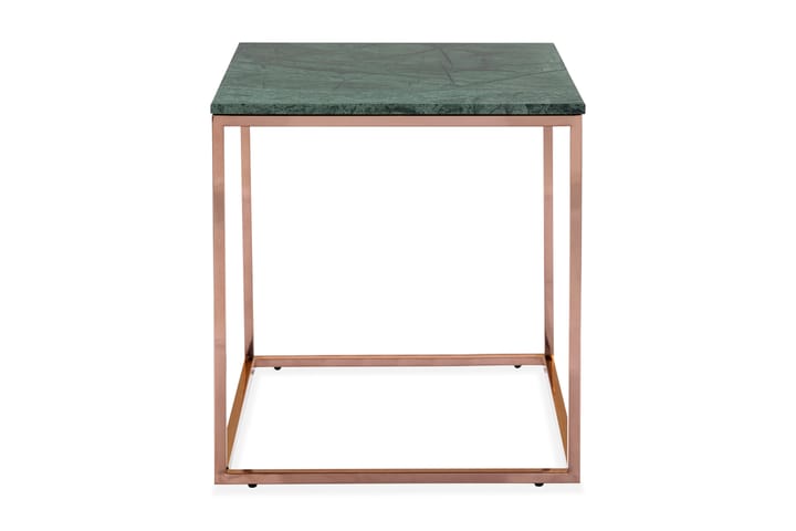 Sidobord Titania 45 cm Marmor - Grön|Koppar - Möbler - Bord & matgrupp - Avlastningsbord & sidobord - Lampbord & sidobord