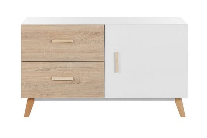 Skänk vit/ljust trä FILI - Trä/natur - Möbler - Bord & matgrupp - Avlastningsbord & sidobord - Brickbord & småbord