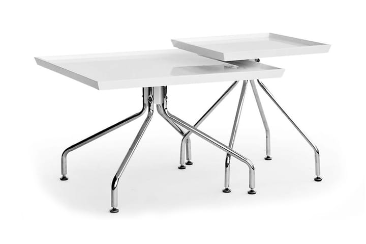 Tray Lampbord - Kvadrat Vit - Möbler - Bord & matgrupp - Avlastningsbord & sidobord - Lampbord & sidobord