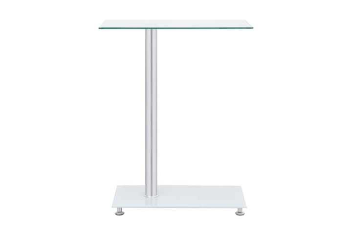 U-format sidobord genomskinligt 45x30x58 cm härdat glas - Transparent - Möbler - Bord & matgrupp - Avlastningsbord & sidobord - Lampbord & sidobord
