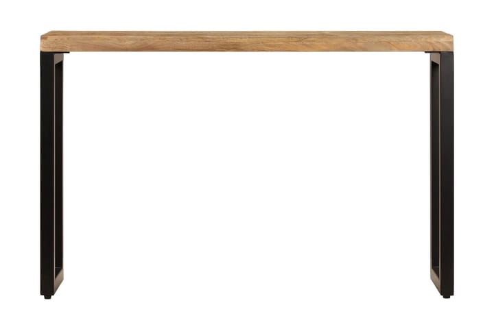 Konsolbord 120x35x76 cm massivt mangoträ och stål - Brun - Möbler - Bord - Avlastningsbord & hallbord