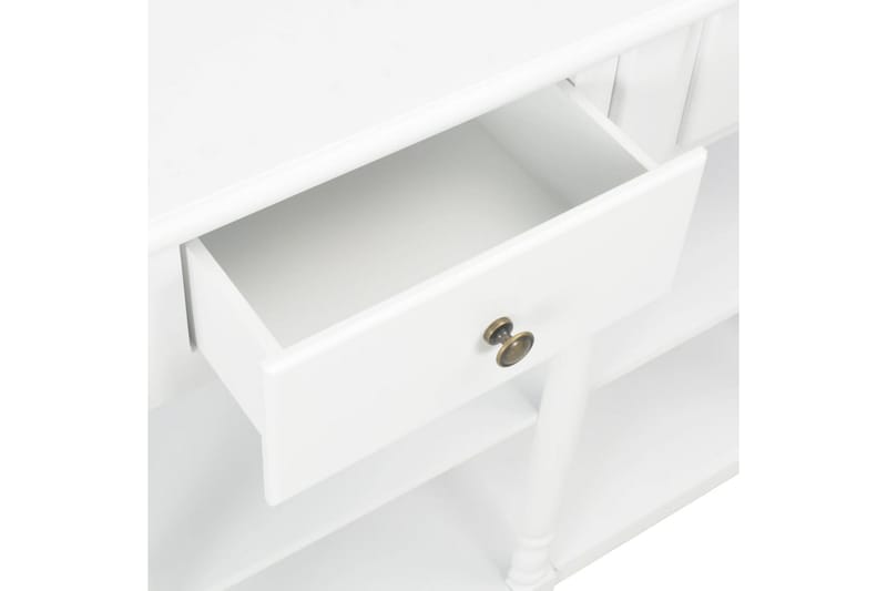 Konsolbord vit 120x30x76 cm MDF - Vit - Möbler - Bord - Avlastningsbord & hallbord