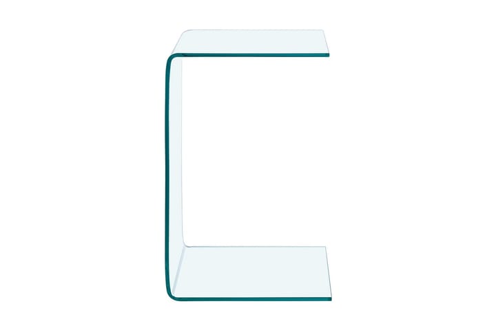 Sidobord 40x40x60 cm härdat glas - Transparent - Möbler - Bord & matgrupp - Avlastningsbord & sidobord - Lampbord & sidobord