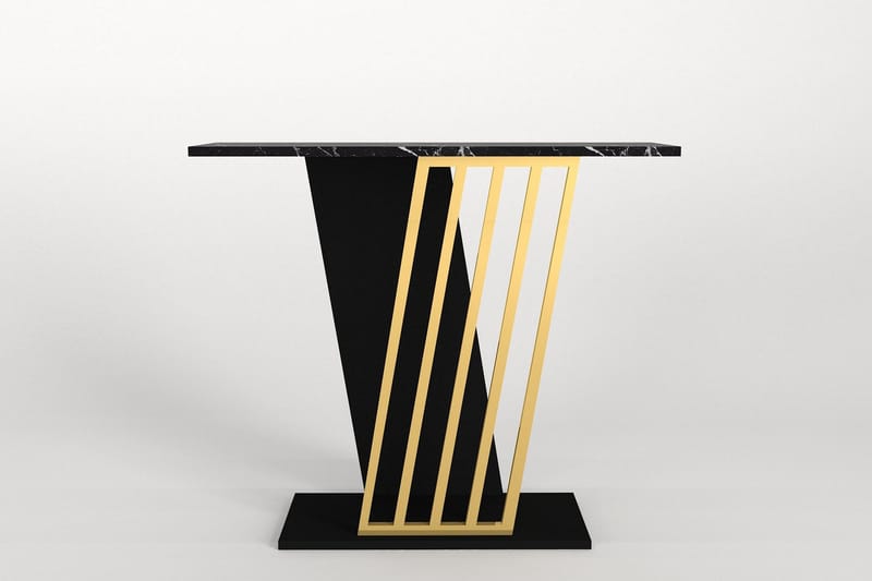 Sidobord Gravity 90x76,8 cm Svart/Guld - Hanah Home - Möbler - Bord & matgrupp - Avlastningsbord & sidobord - Lampbord & sidobord