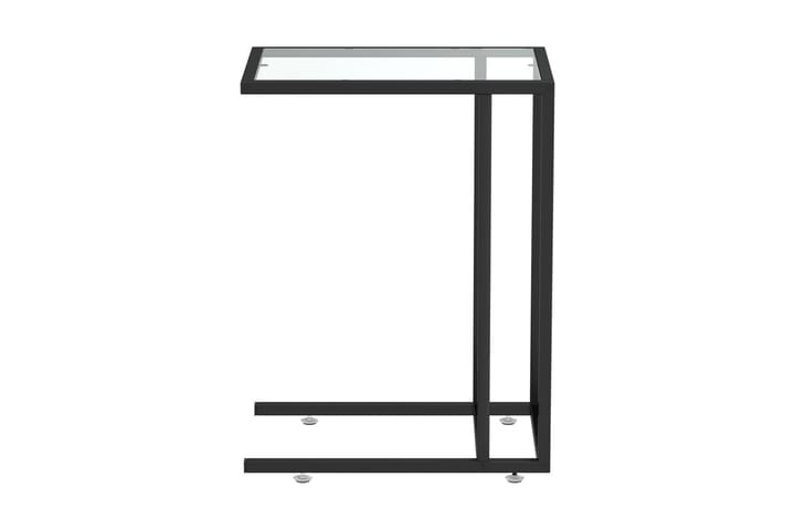 Sidobord till datorbord genomskinligt 50x35x65 cm härdat gla - Transparent - Möbler - Bord & matgrupp - Avlastningsbord & sidobord - Lampbord & sidobord