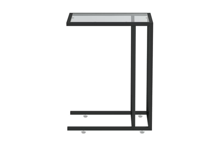 Sidobord till datorbord svart 50x35x65 cm härdat glas - Svart - Möbler - Bord & matgrupp - Avlastningsbord & sidobord - Lampbord & sidobord