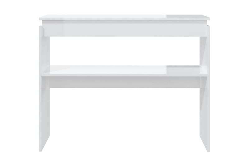 Sidobord vit högglans 102x30x80 cm spånskiva - Vit - Möbler - Bord & matgrupp - Avlastningsbord & sidobord - Lampbord & sidobord