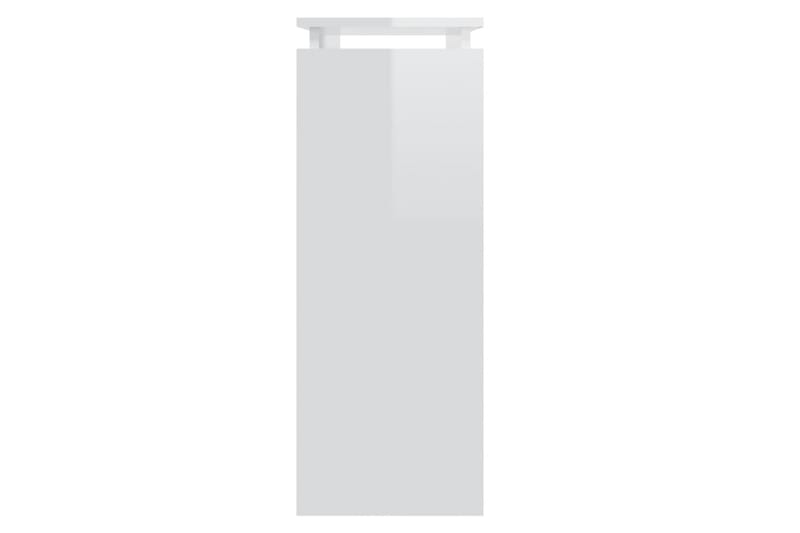 Sidobord vit högglans 80x30x80 cm spånskiva - Vit - Möbler - Bord & matgrupp - Avlastningsbord & sidobord - Lampbord & sidobord