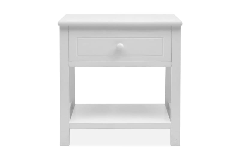 Nattduksbord trä vit - Vit - Möbler - Bord & matgrupp - Avlastningsbord & sidobord - Sängbord & nattduksbord