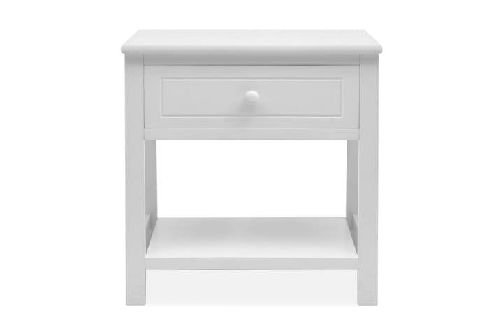 Nattduksbord trä vita 2 st - Vit - Möbler - Bord & matgrupp - Avlastningsbord & sidobord - Sängbord & nattduksbord