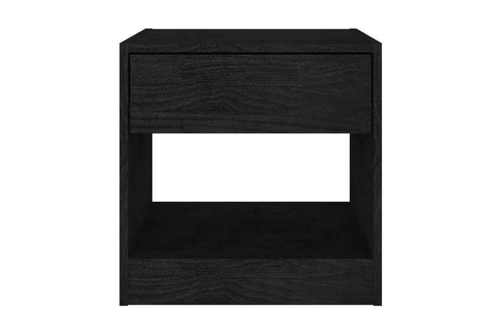Sängbord 2 st 40x31x40 cm massiv furu svart - Svart - Möbler - Bord & matgrupp - Avlastningsbord & sidobord - Sängbord & nattduksbord