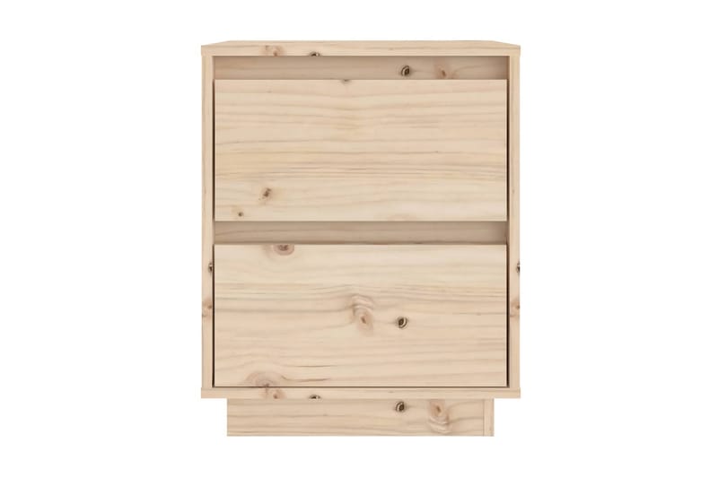 Sängbord 2 st 40x35x50 cm massiv furu - Brun - Möbler - Bord & matgrupp - Avlastningsbord & sidobord - Sängbord & nattduksbord