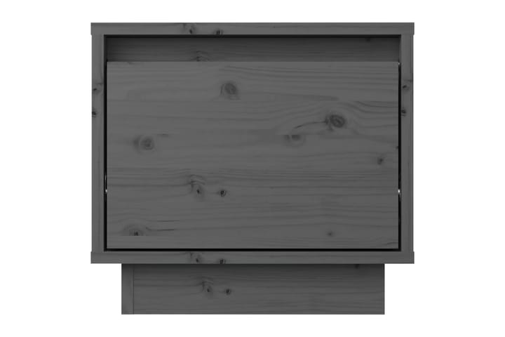 Sängbord 2 st grå 35x34x32 cm massiv furu - Grå - Möbler - Bord & matgrupp - Avlastningsbord & sidobord - Sängbord & nattduksbord