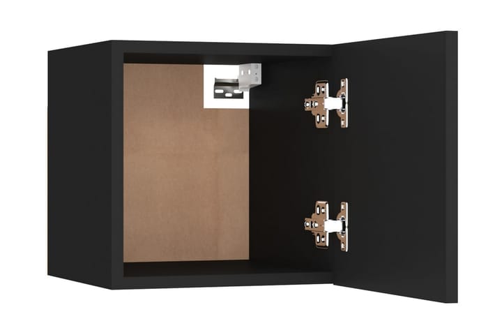 Sängbord 2 st svart 30,5x30x30 cm spånskiva - Svart - Möbler - Bord & matgrupp - Avlastningsbord & sidobord - Sängbord & nattduksbord