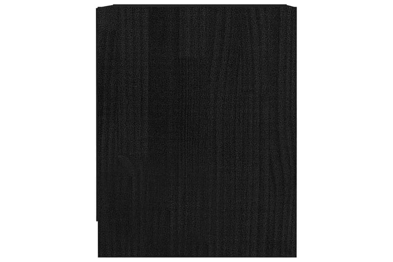 Sängbord 2 st svart 35,5x33,5x41,5 cm massivt furu - Svart - Möbler - Bord & matgrupp - Avlastningsbord & sidobord - Sängbord & nattduksbord