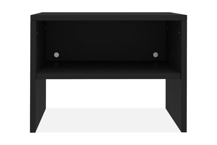 Sängbord 2 st svart 40x30x30 cm spånskiva - Svart - Möbler - Bord & matgrupp - Avlastningsbord & sidobord - Sängbord & nattduksbord