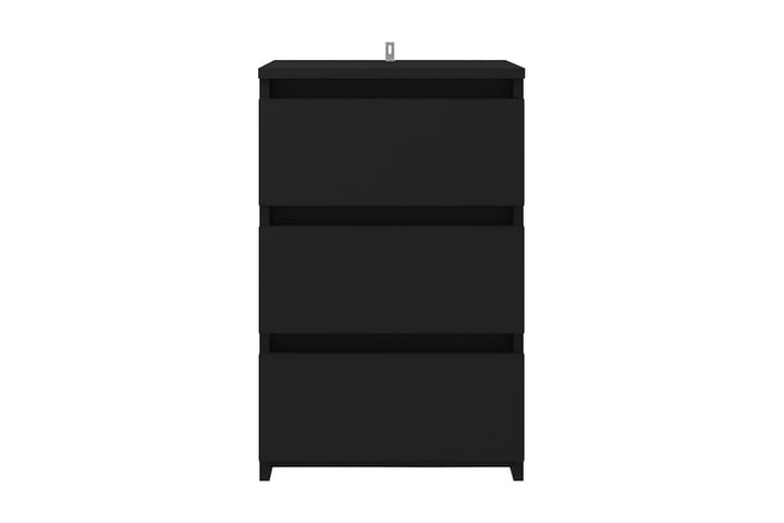 Sängbord 2 st svart 40x35x62,5 cm spånskiva - Svart - Möbler - Bord & matgrupp - Avlastningsbord & sidobord - Sängbord & nattduksbord