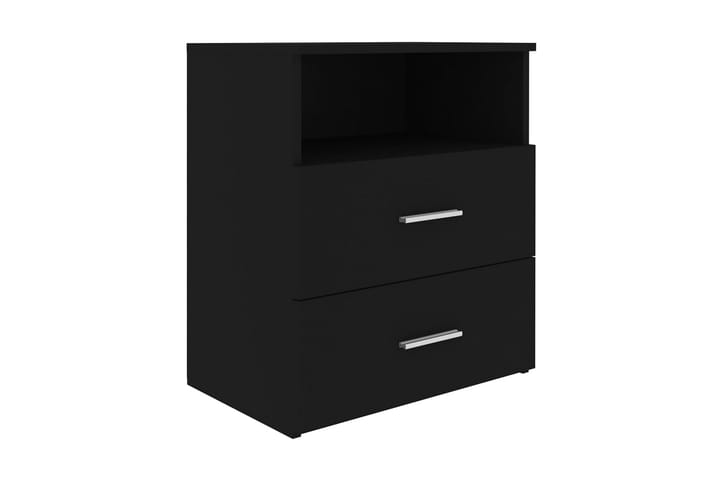 Sängbord 2 st svart 50x32x60 cm spånskiva - Svart - Möbler - Bord & matgrupp - Avlastningsbord & sidobord - Sängbord & nattduksbord