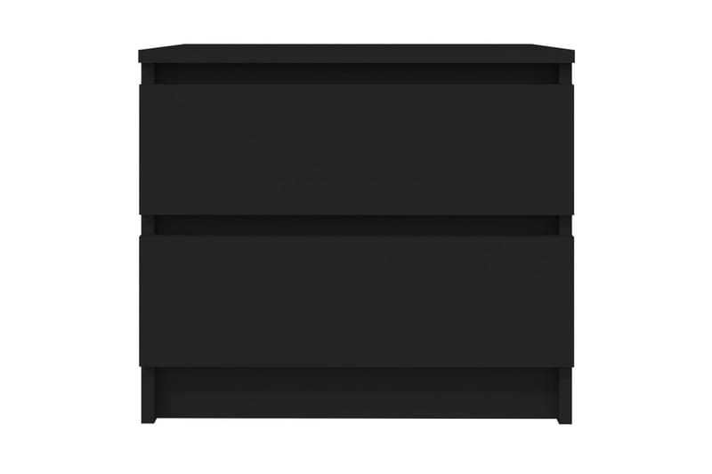 Sängbord 2 st svart 50x39x43,5 cm spånskiva - Svart - Möbler - Bord & matgrupp - Avlastningsbord & sidobord - Sängbord & nattduksbord