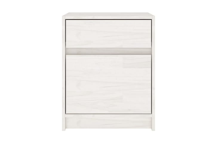 Sängbord 2 st vit 40x31x50 cm massivt furu - Vit - Möbler - Bord & matgrupp - Avlastningsbord & sidobord - Sängbord & nattduksbord