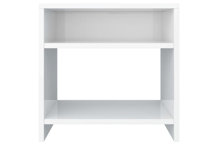 Sängbord 2 st vit högglans 40x30x40 cm spånskiva - Vit - Möbler - Bord & matgrupp - Avlastningsbord & sidobord - Sängbord & nattduksbord