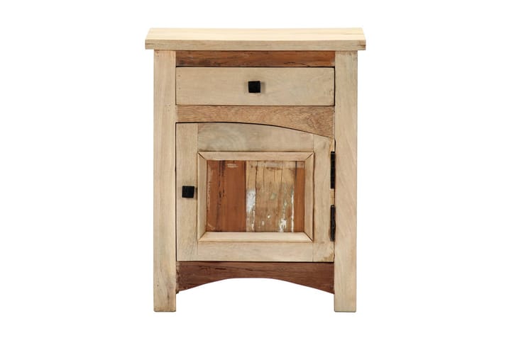 Sängbord 40x30x50 cm massivt återvunnet trä - Flerfärgad - Möbler - Bord & matgrupp - Avlastningsbord & sidobord